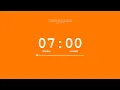 7 Minute Timer Orange Screen Countdown
