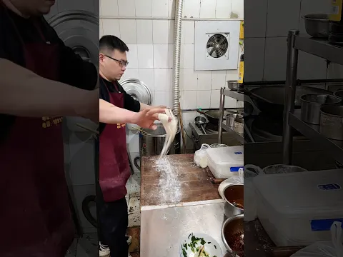 Pulling noodles is a skill