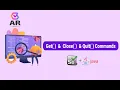 get method close quit method Selenium Commands