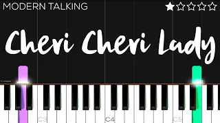 modern talking cheri cheri lady easy piano tutorial