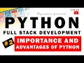 Live - Importance and Advantages of Python Codelopment Python Tutorial Second Lecture