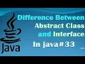 Difference Between Abstract Class and Interface in java explain in Hindi