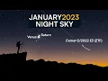 What's in the Night Sky January 2023 🌌 Comet C/2022 E3 (ZTF) | Mars Occultation