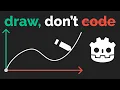 save hours of programming using curves Godot Tutorial