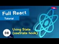 Full React Tutorial - Using State useState hook