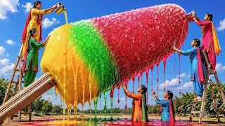 6 Poor Sisters Found a Golden ice Gola... Then They are,Opened It!😱🍨