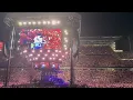 The King at Kyle Field - George Strait addresses the crowd after taking the stage
