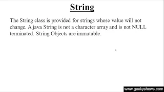 235 String in Java Programming Hindi