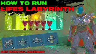 LIFES LABYRINTH Guide Ark Survival Ascended All 4 Artifacts in New Jump Puzzle Cave on Ragnarok