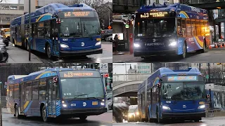 NYCT Bus Bx6 Bx6 SBS Bx13 Bus Action at Yankee Stadium XE40 XN60 LFSA LFS LFS HEV