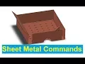 SolidWorks Tutorial Introduction to Important commands in Sheet Metal