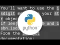 How do you check in python whether a string contains only numbers