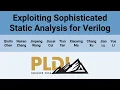 PLDI 26 Exploiting Sophisticated Static Analysis for Verilog