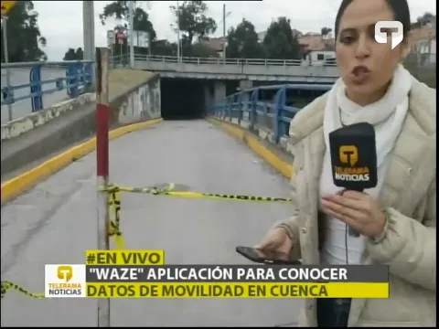 Waze aplicación para conocer datos de movilidad en Cuenca