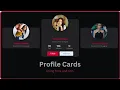 Build a Modern Profile Card Using HTML and CSS Web Design Tutorial