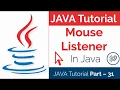 JAVA Tutorial Part - 31 How to create Mouse Listener in Java