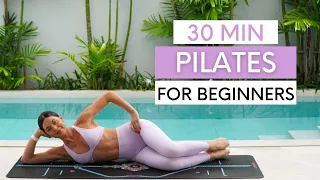 30 MIN PILATES FOR BEGINNERS At Home Mat Pilates No Equipment 