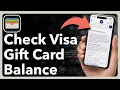 How To Check Balance On Visa Gift Card
