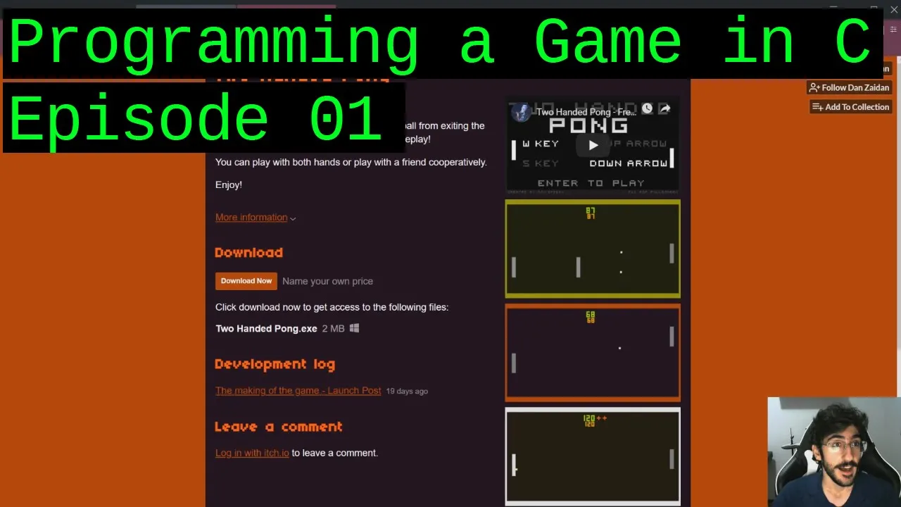 Making a game in C from scratch! Ep 01: [Platform Layer and Software Rendering Programming]