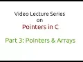 Pointers Arrays
