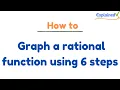 How to graph a rational function using 6 steps