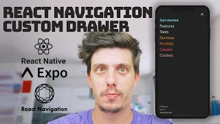 Integrate Custom Drawer animation component in React Navigation v5