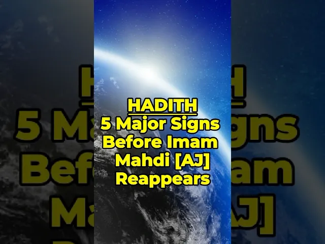 ⁣5 Major Signs Before Imam Mahdi [AJ] Reappears #imammahdi #prophetmuhammad #ahlulbayt
