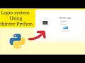 Making an LOGIN SYSTEM using tkinter module in python
