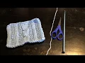 Tunisian knit stitch with increases and decreases