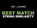 String Similarity Find Best Match in JavaScript Google Sheets