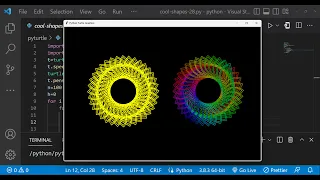 Python Turtle Graphics - 37 Cool Shape Drawing Python Turtle Learnonpy Python