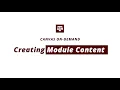 Creating Module Content