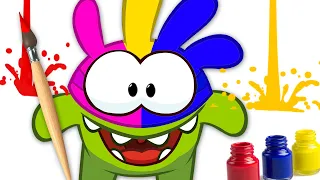 حان وقت الطلاء مع اوم نوم Learn Arabic With Om Nom تعلم الألوان مع الرسم 