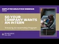 Initiating An Internship Program Fall 2024