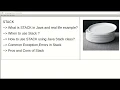 What is Stack in JAVA with Real Life Example Errors Exceptions Pros Cons