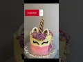 Here are some unicorn cupcakes and a unicorn cake