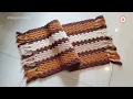 Crochet rug with MACRAME yarn and lightning tassel