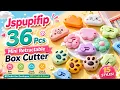 Best Cute Mini Box Cutter 36 PCS Bear Claw Flower Cloud Utility Knife Unboxing Review
