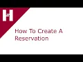 Opera PMS - How To Create A Reservation