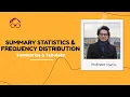 STATA 6 Summary Statistics and Frequency Table summarize tabulate