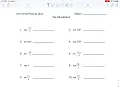 Unit circle quiz example