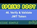46 Verify Validate JWT Token Spring Boot Expert Tutorial Code Simple