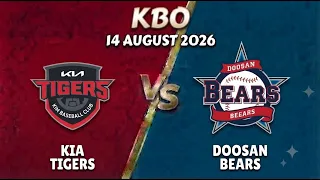 KIA Tigers vs Doosan Bears Watchalong Live Score KBO - August 14 2026