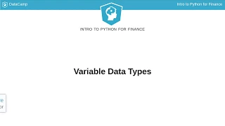 Python Tutorial Variable Data Types