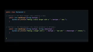 Java Optional Parameters The Overloading Method Part 1