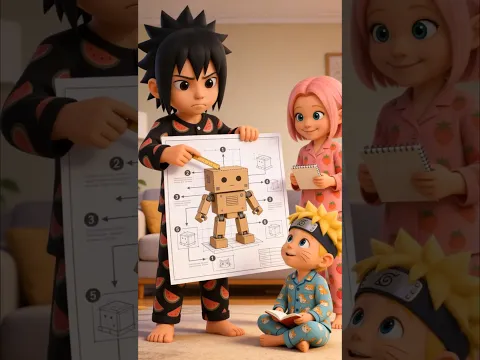 Sasuke construiu um robô de verdade... e quase chorou no final 👑😢