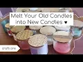 How to Melt Old Candle Wax into New Candles to REUSE Candle Wax