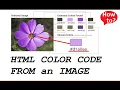Get HTML Colors from an Image
