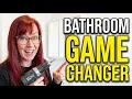 Budget Bathroom Makeover IKEA ENHET Mirror Cabinet Setup