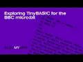 Exploring TinyBASIC for the BBC micro bit